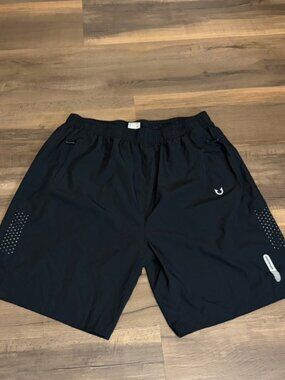 Mens Black Athletic Shorts Northyard Size XXL